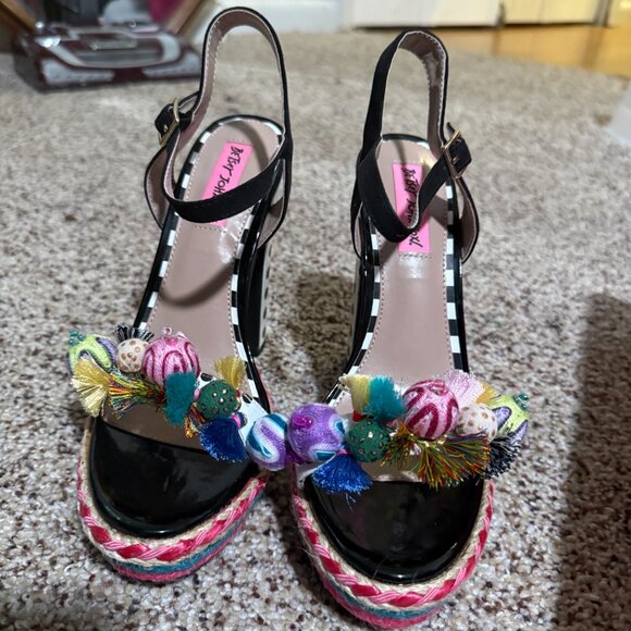 Platform ankle-strap high-heel sandal by Betsy Johnson - Picture 2 of 3